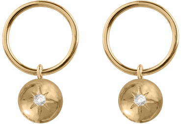 Jacques Lemans  SE-O179J Damen Ohrstecker Ohrringe Sterlingsilber vergoldet White Topaz